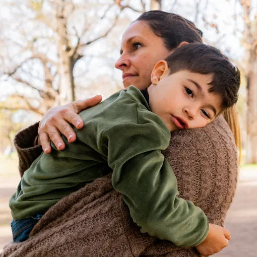 Pediatric ulcerative colitis patient with a parent