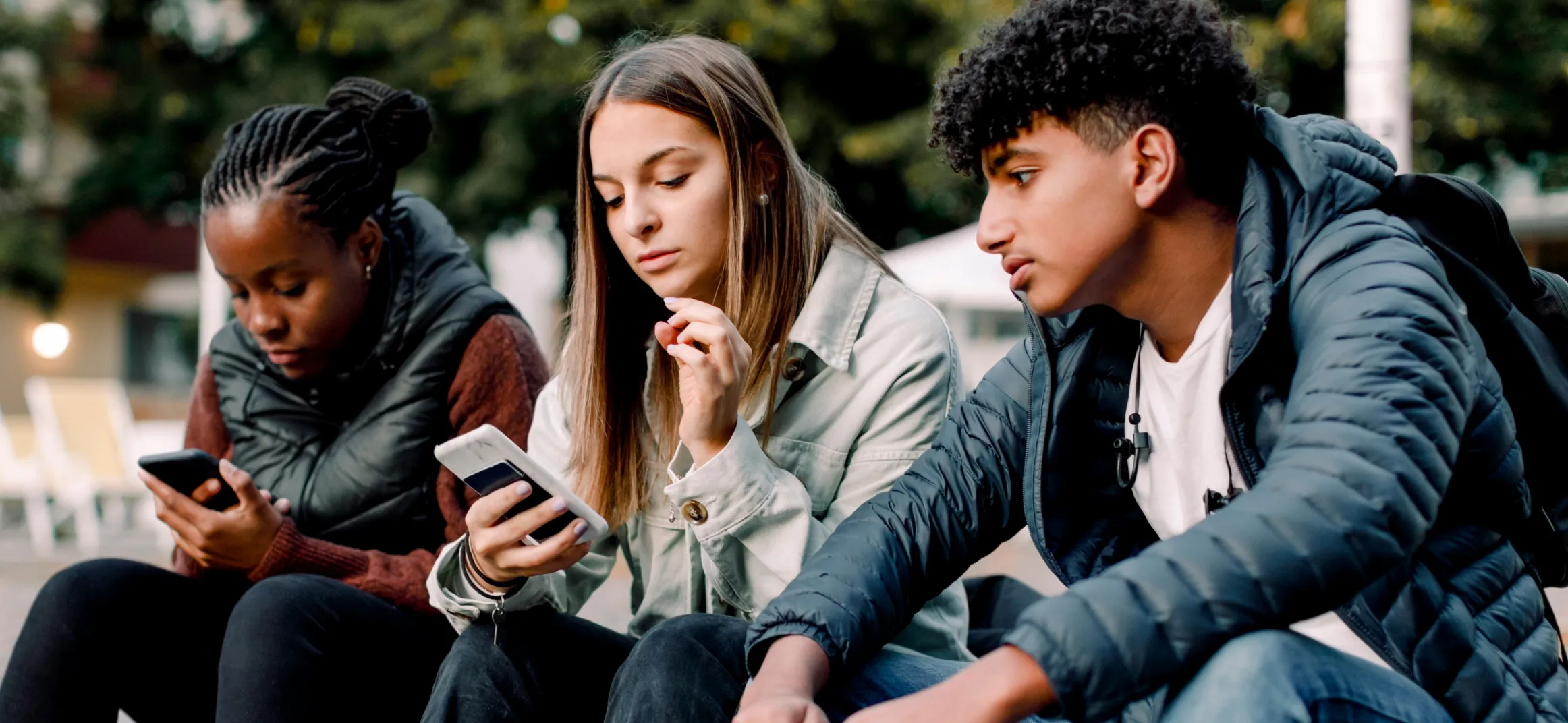Teen ulcerative colitis patient spending time with friends